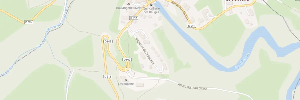Plan du 5302F Vers le Pont à Lescheraines