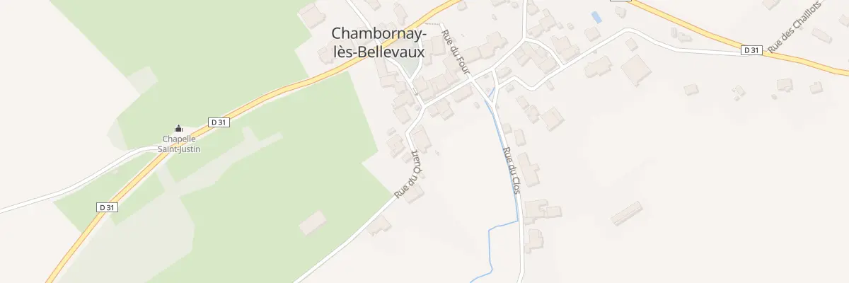 Plan du 1 Rue du Quart à Chambornay-lès-Bellevaux
