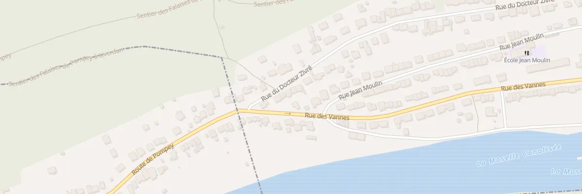 Plan du 89 Rue du Docteur Zivré à Pompey