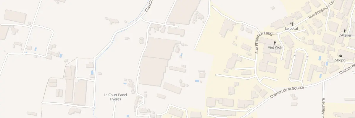 Plan du 1307 Rte des Loubes à Hyères