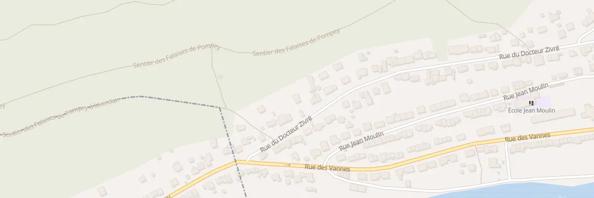 Plan du 84B Rue du Docteur Zivré à Pompey