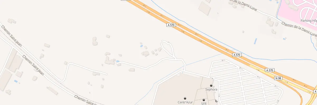 Plan du 594 Che du Rocher Saint Jean à Hyères