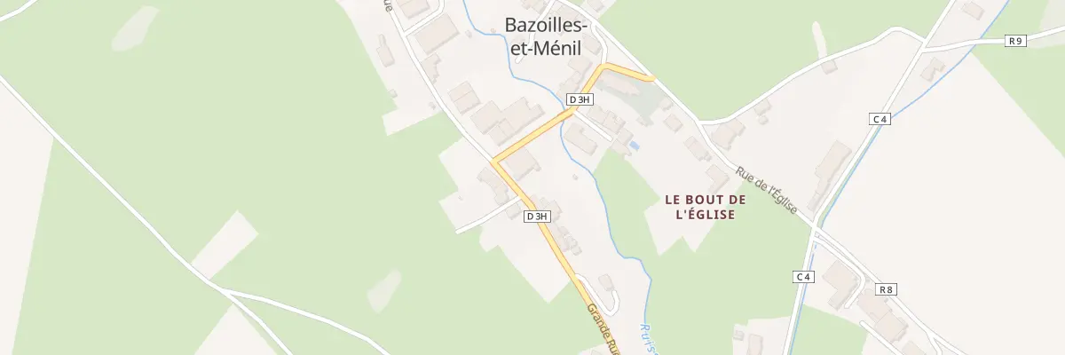 Plan du 380 Grande Rue à Bazoilles-et-Ménil