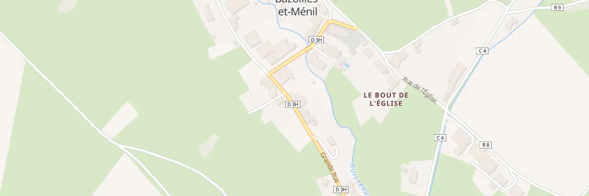 Plan du 350 Grande Rue à Bazoilles-et-Ménil