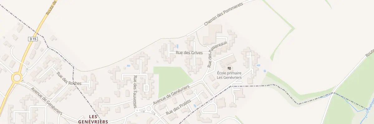 Plan du 210 Rue des Grives à Sauverny