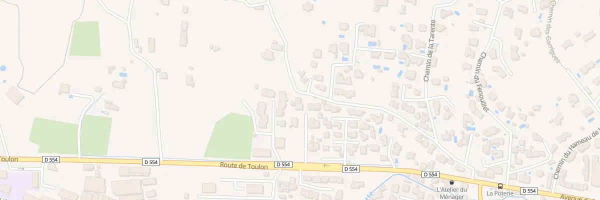 Plan du 100 Rte de Toulon à Hyères