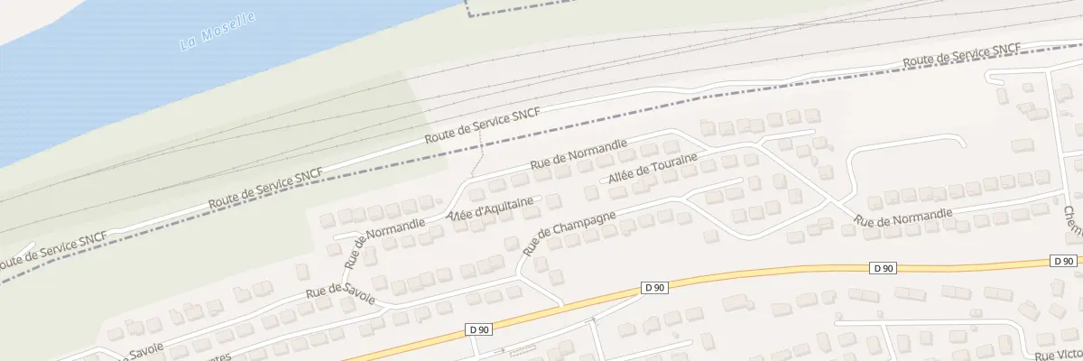 Plan du 44 Rue de Normandie à Frouard