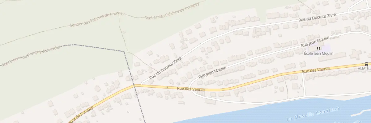 Plan du 81 Rue du Docteur Zivré à Pompey