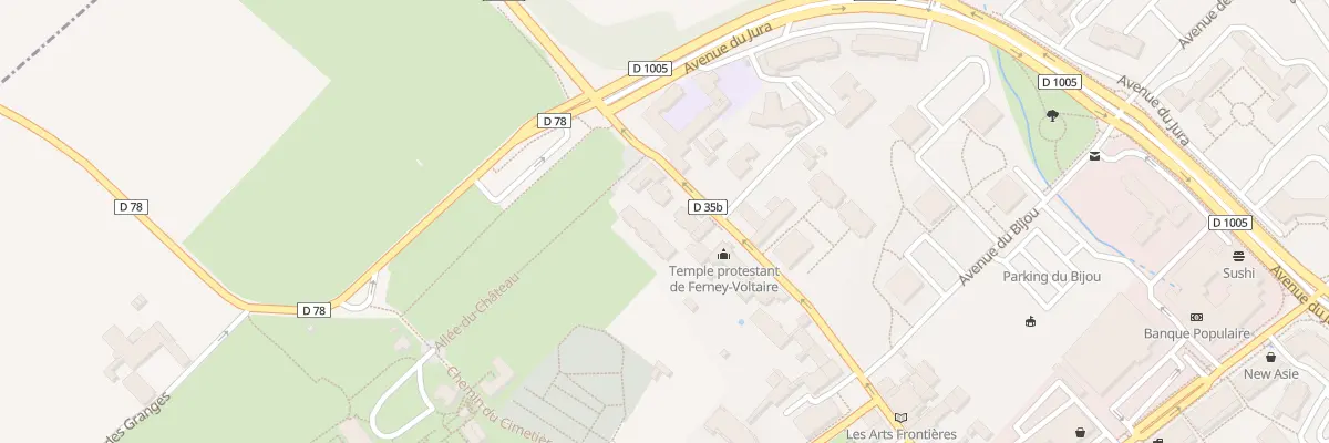 Plan du 15 Rue de Gex à Ferney-Voltaire