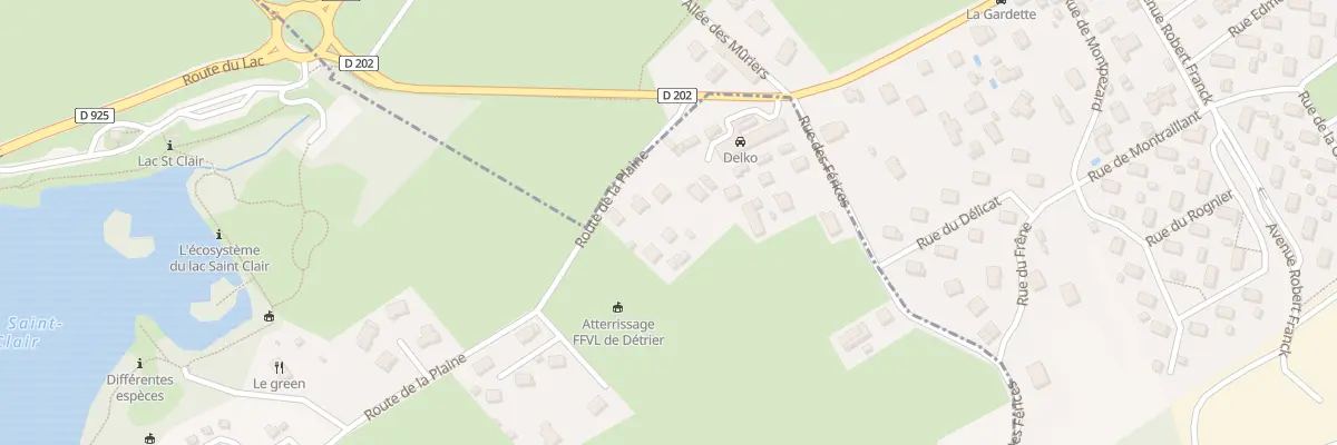 Plan du 1098 Rte de la Plaine à Détrier