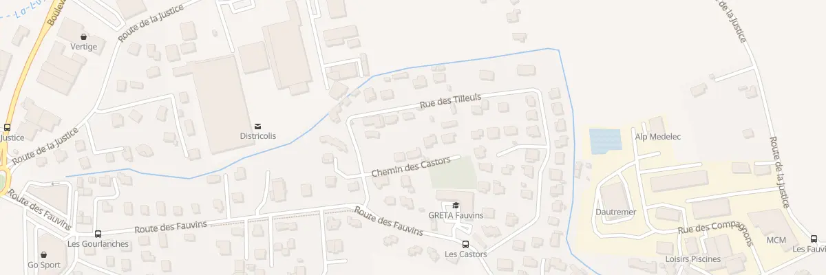 Plan du 5 Che des Castors à Gap
