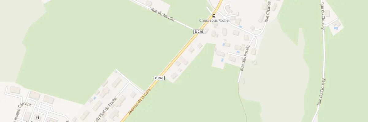 Plan du 13D Av de la Gare à Saône