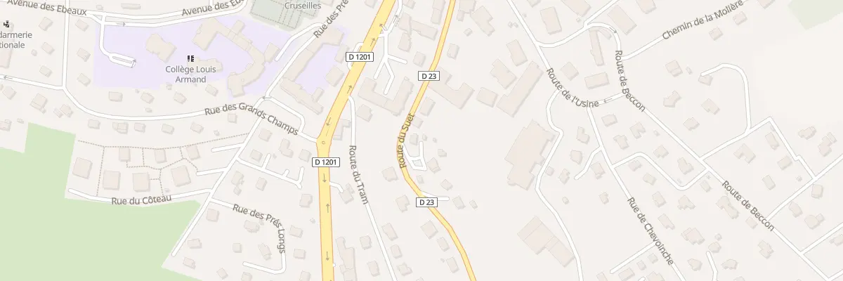 Plan du 301 Rte du Suet à Cruseilles