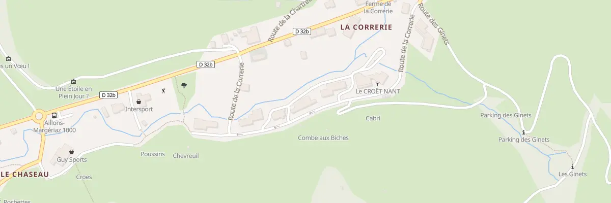 Plan du 1022 Rte de la Correrie à Aillon-le-Jeune