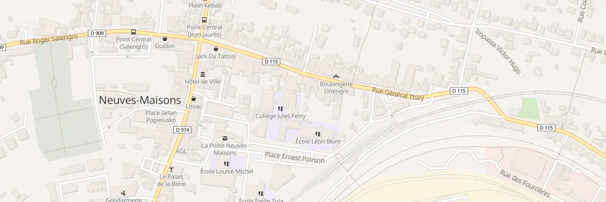 Plan du 26 Rue General Thiry à Neuves-Maisons