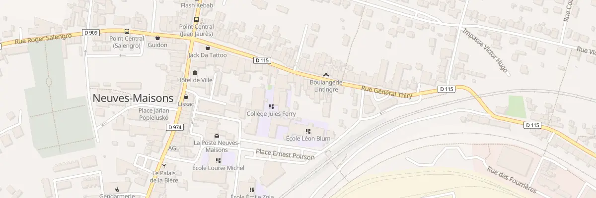 Plan du 28B Rue General Thiry à Neuves-Maisons