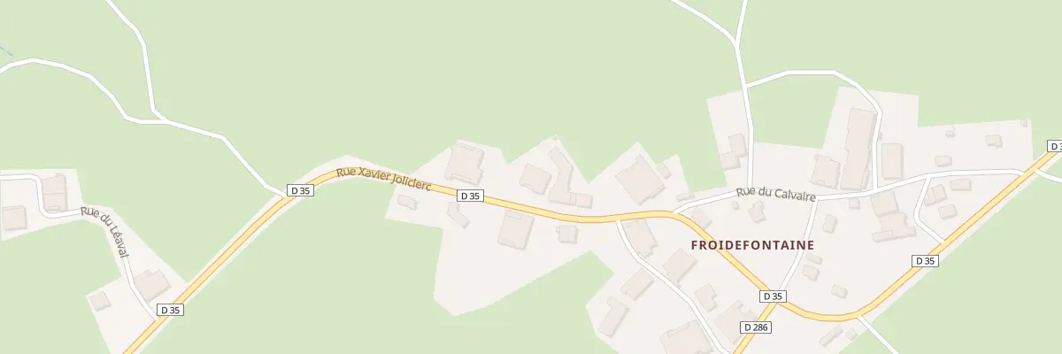 Plan du 14 Rue Xavier Joliclerc à Mignovillard