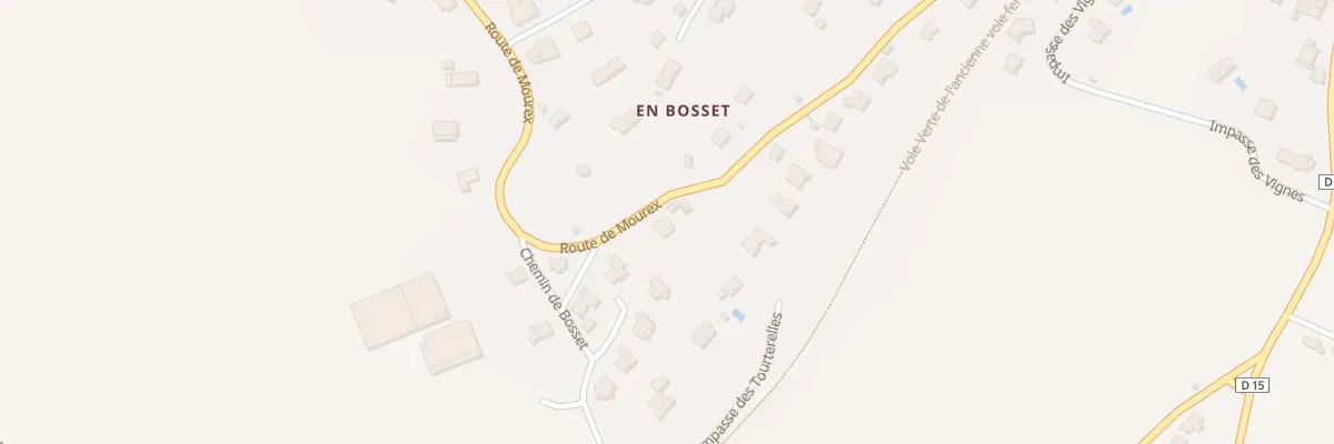 Plan du 729 Rte de Mourex à Grilly