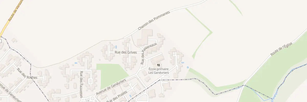 Plan du 222 Rue des Passereaux à Sauverny