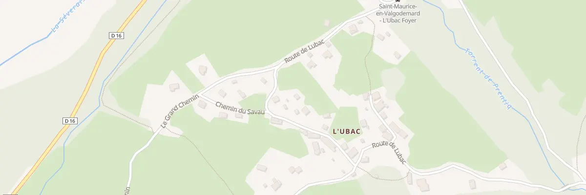 Plan du 705 Rte de Lubac à Saint-Maurice-en-Valgodemard