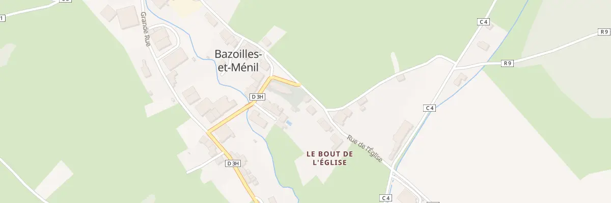 Plan du 161 Rue de l’Eglise à Bazoilles-et-Ménil