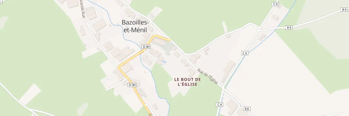 Plan du 141 Rue de l’Eglise à Bazoilles-et-Ménil