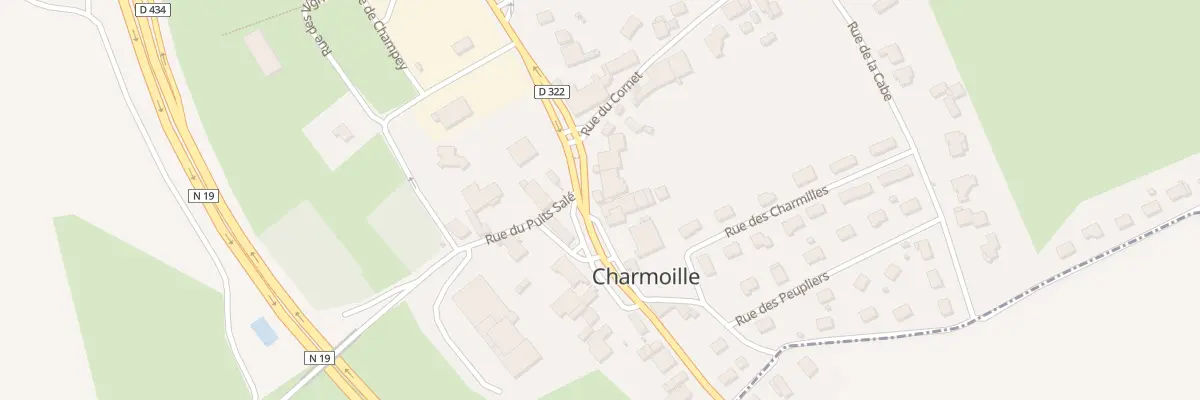 Plan du 16 Gr Grande Rue à Charmoille