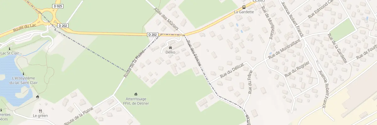 Plan du 62 Rue des ferices à Détrier