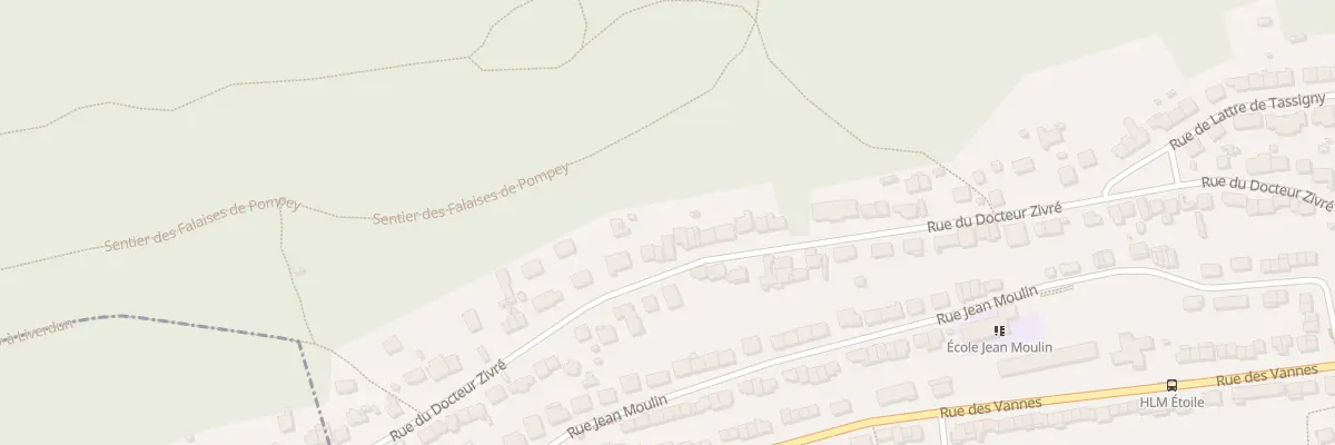 Plan du 62 Rue du Docteur Zivré à Pompey