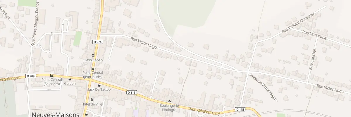 Plan du 24 Rue Victor Hugo à Neuves-Maisons
