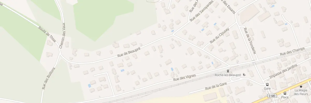 Plan du 13 Rue de Beaupre à Roche-lez-Beaupré