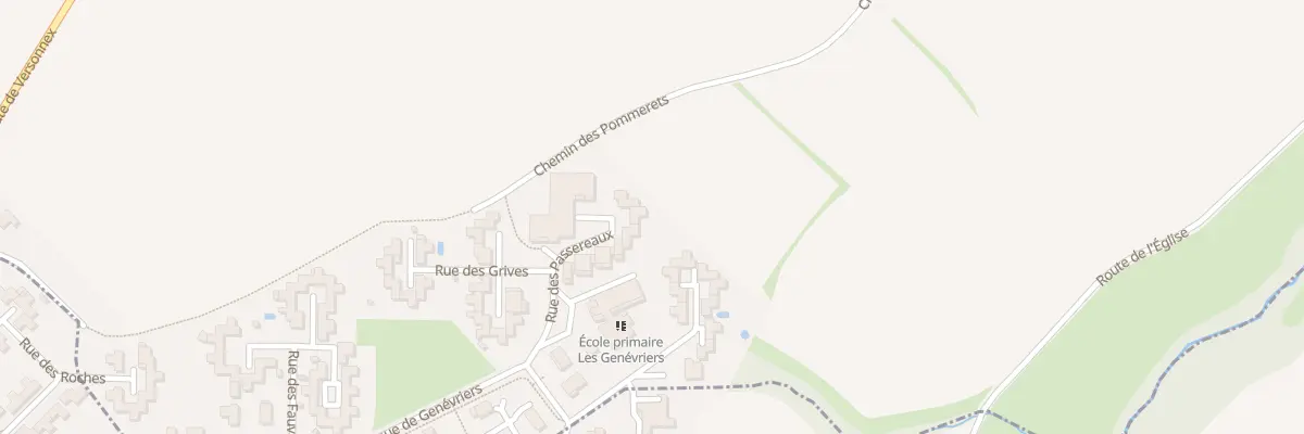 Plan du 233 Rue des Passereaux à Sauverny