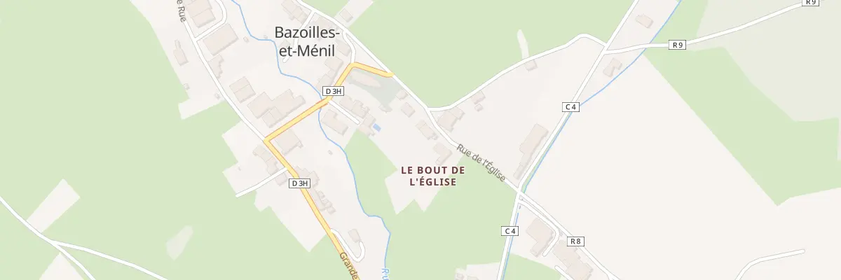 Plan du 121 Rue de l’Eglise à Bazoilles-et-Ménil