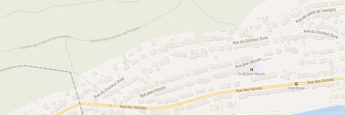 Plan du 63 Rue du Docteur Zivré à Pompey