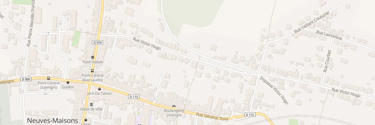 Plan du 26 Rue Victor Hugo à Neuves-Maisons