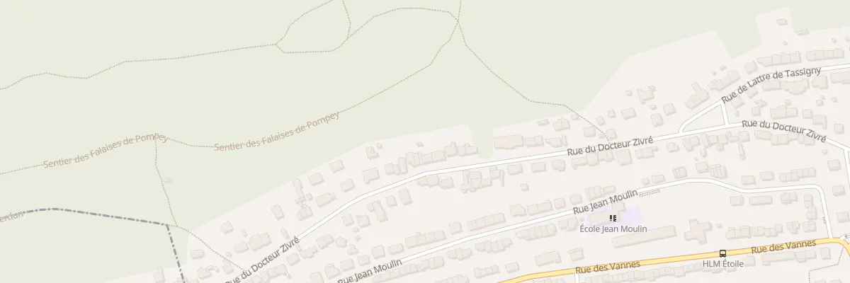 Plan du 58 Rue du Docteur Zivré à Pompey