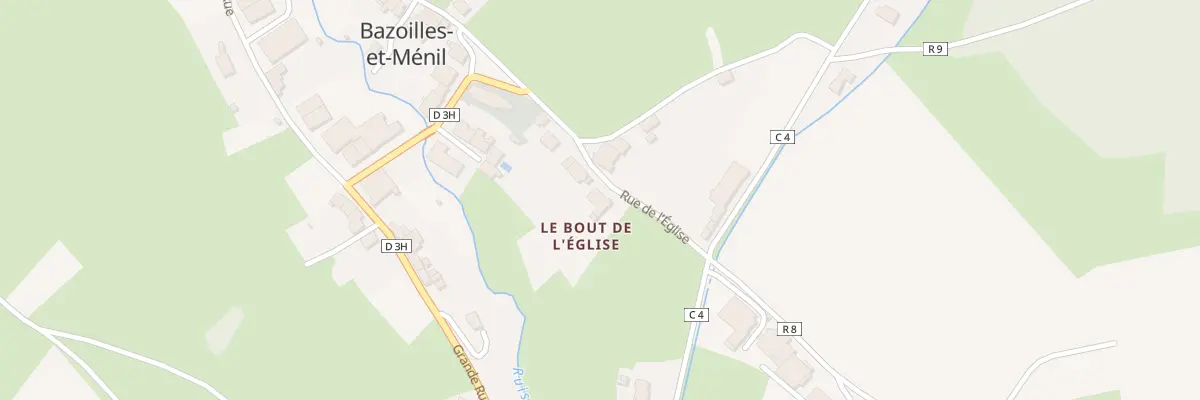Plan du 91 Rue de l’Eglise à Bazoilles-et-Ménil
