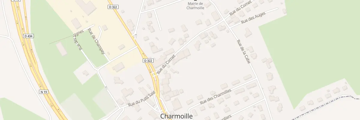 Plan du 2 Rue du Cornet à Charmoille