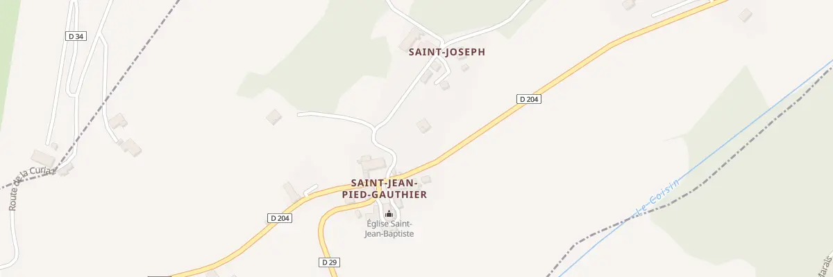Plan du 1629 Rte du Monnet à Coise-Saint-Jean-Pied-Gauthier