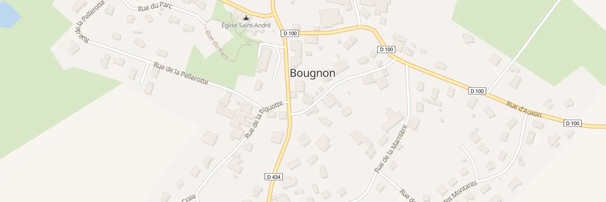 Plan du 1 Rue de la Paix à Bougnon
