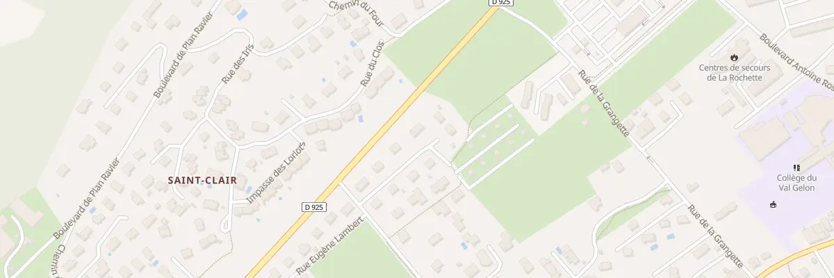 Plan du 7 Rue Eugene LAMBERT à Valgelon-La Rochette