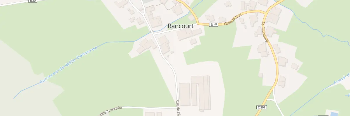 Plan du 185 Rue de l’Atre à Rancourt