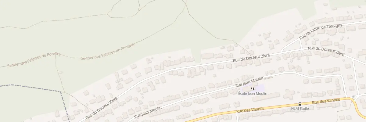 Plan du 56 Rue du Docteur Zivré à Pompey