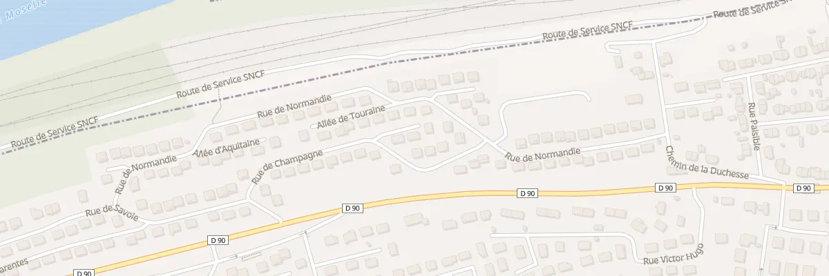 Plan du 2 All du Poitou à Frouard