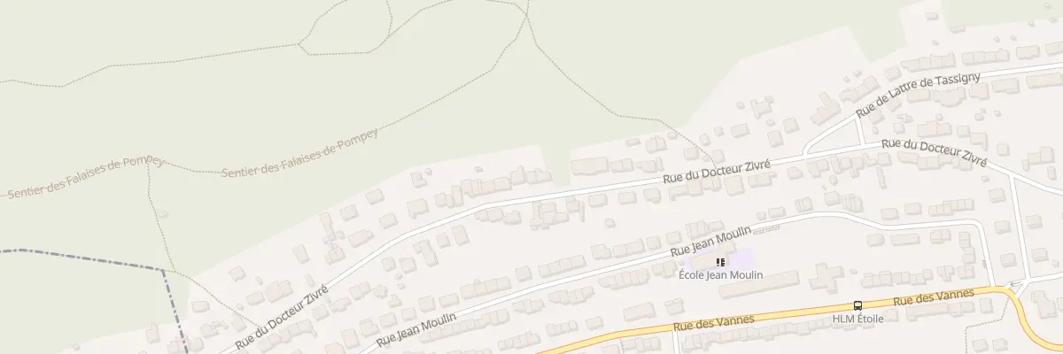Plan du 54 Rue du Docteur Zivré à Pompey