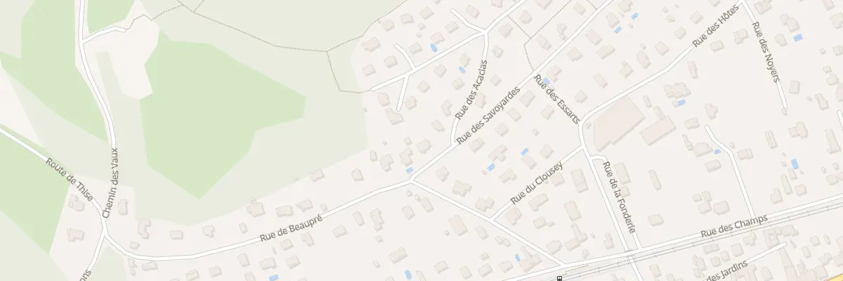 Plan du 5443 Rue des Savoyardes à Roche-lez-Beaupré