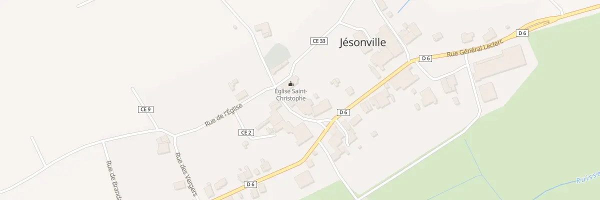 Plan du 42 Rue de l’Eglise à Jésonville