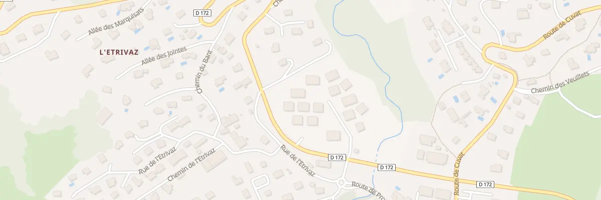 Plan du 750 Rte de Ferrières à Annecy