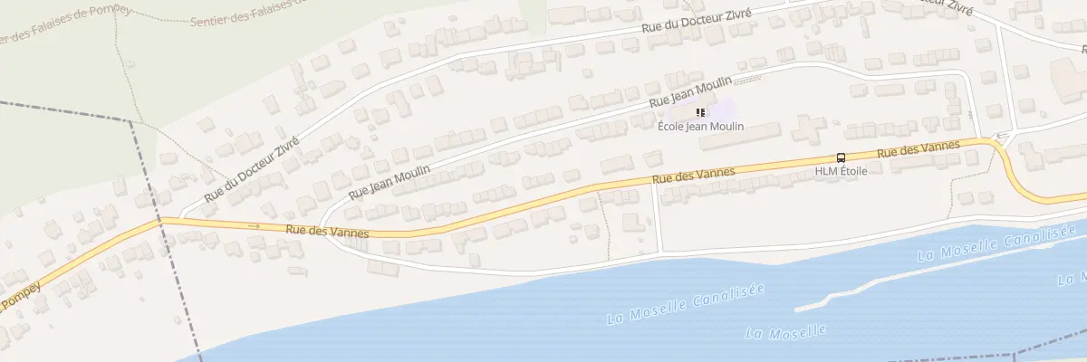 Plan du 44 Rue des Vannes à Pompey
