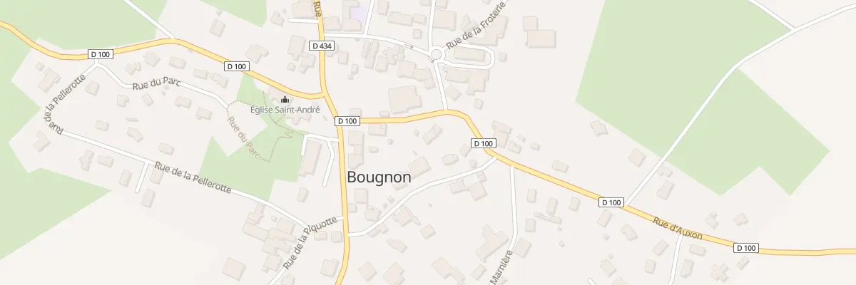 Plan du 6 Rue d’Auxon à Bougnon
